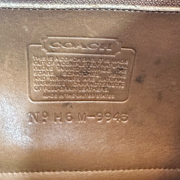 Vintage Coach Large Weekender Backpack Rucksack 9943 British Tan - Picture 10 of 10